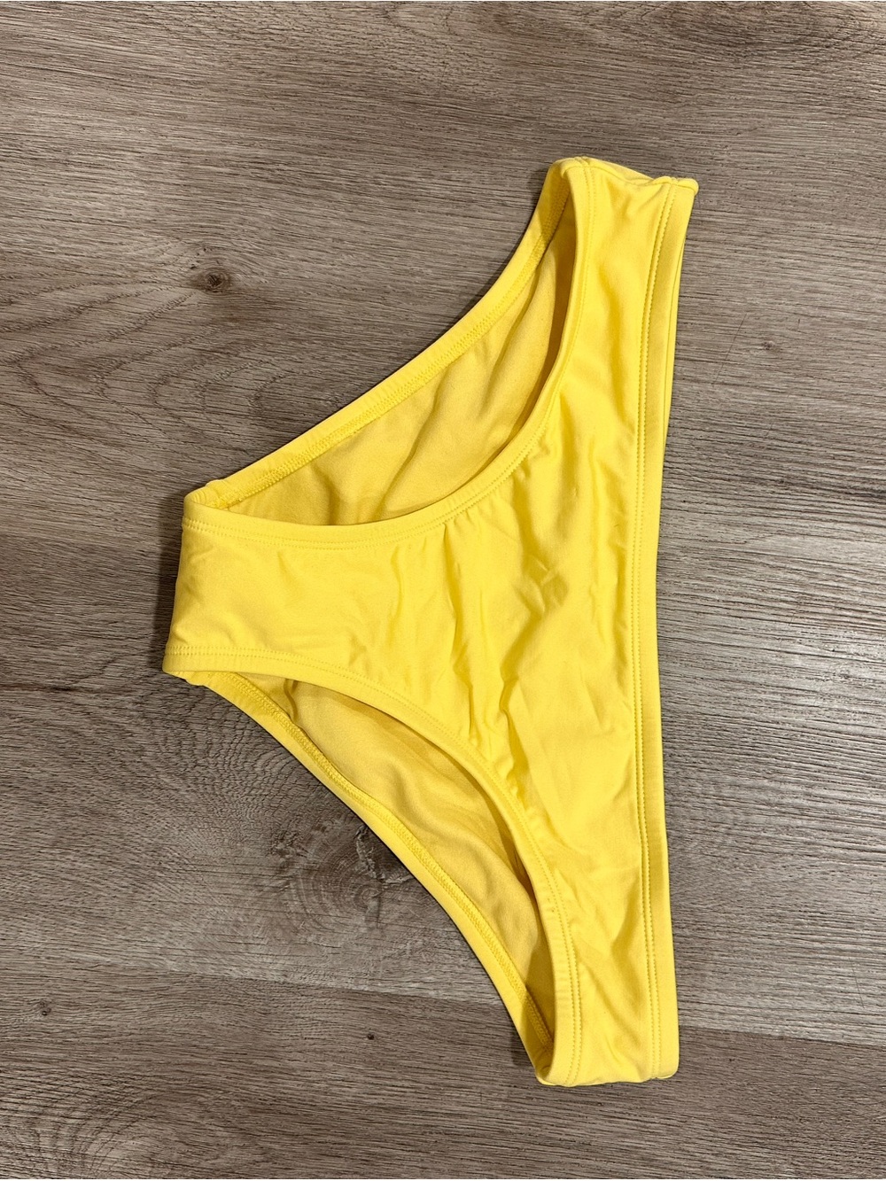 Kona Sol Bright Yellow High-Cut Bikini Bottom